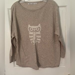 Woolrich vintage owl sweater oatmeal color size XL